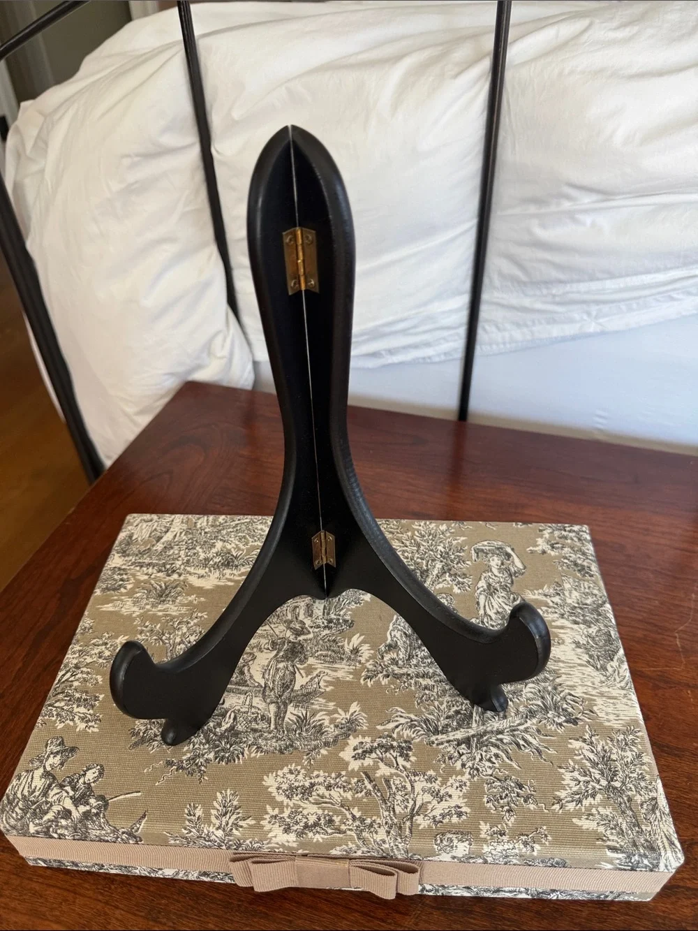 Black Folding Display Easel Stand for Plates & Frames